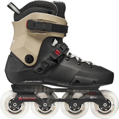 Rollerblade Twister XT black sand red Seitenansicht aussen